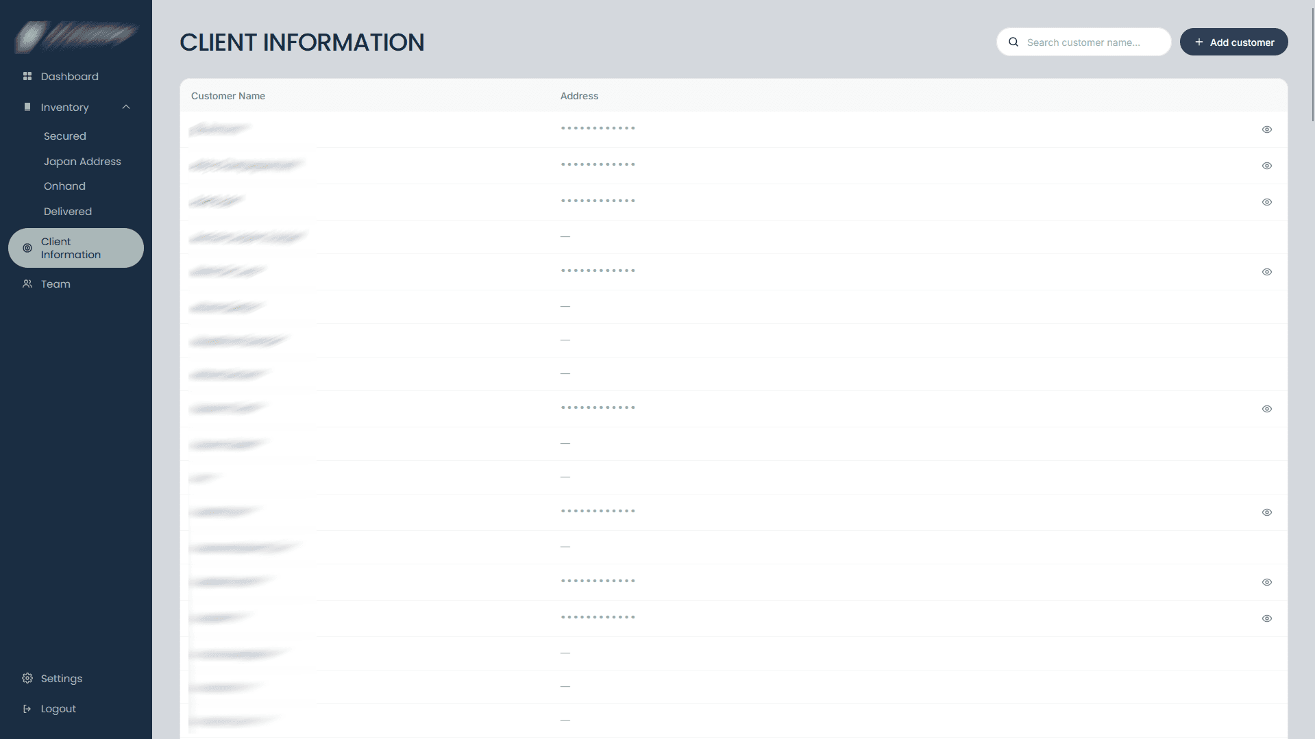 Japan Pasabuy Inventory System — screenshot 3