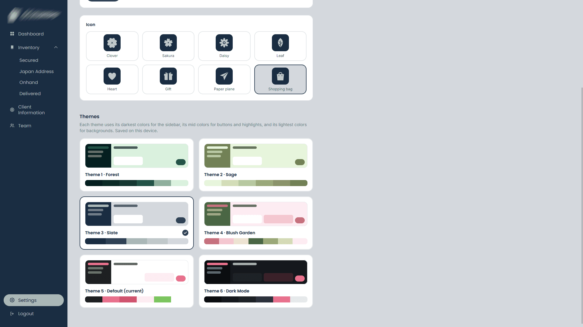 Japan Pasabuy Inventory System — screenshot 5